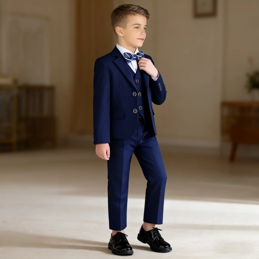 Navy Boys Formal Suit Set 3