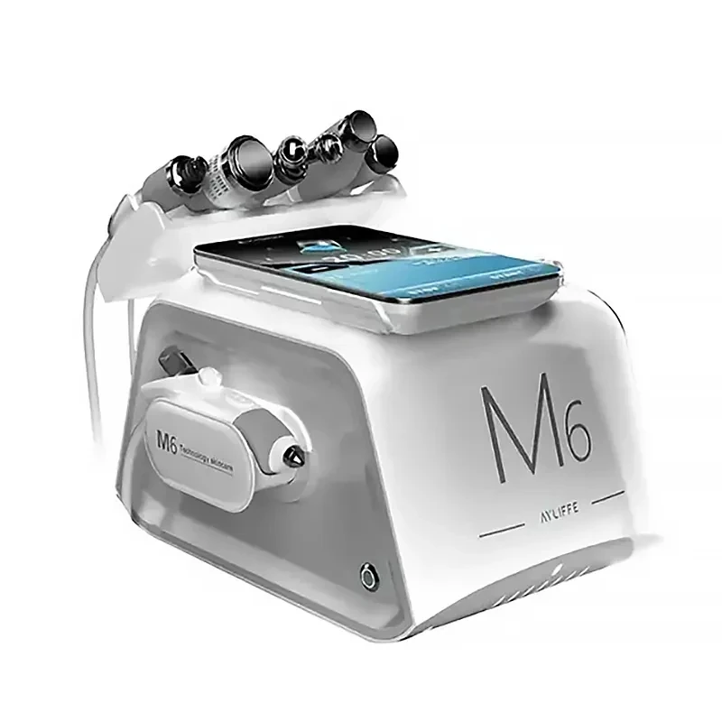 

6 in 1 Oxygen Hydrafacial Beauty Machine Hydro Microdermabrasion Device Professional Skin Scrubber Facial Therapy Spa