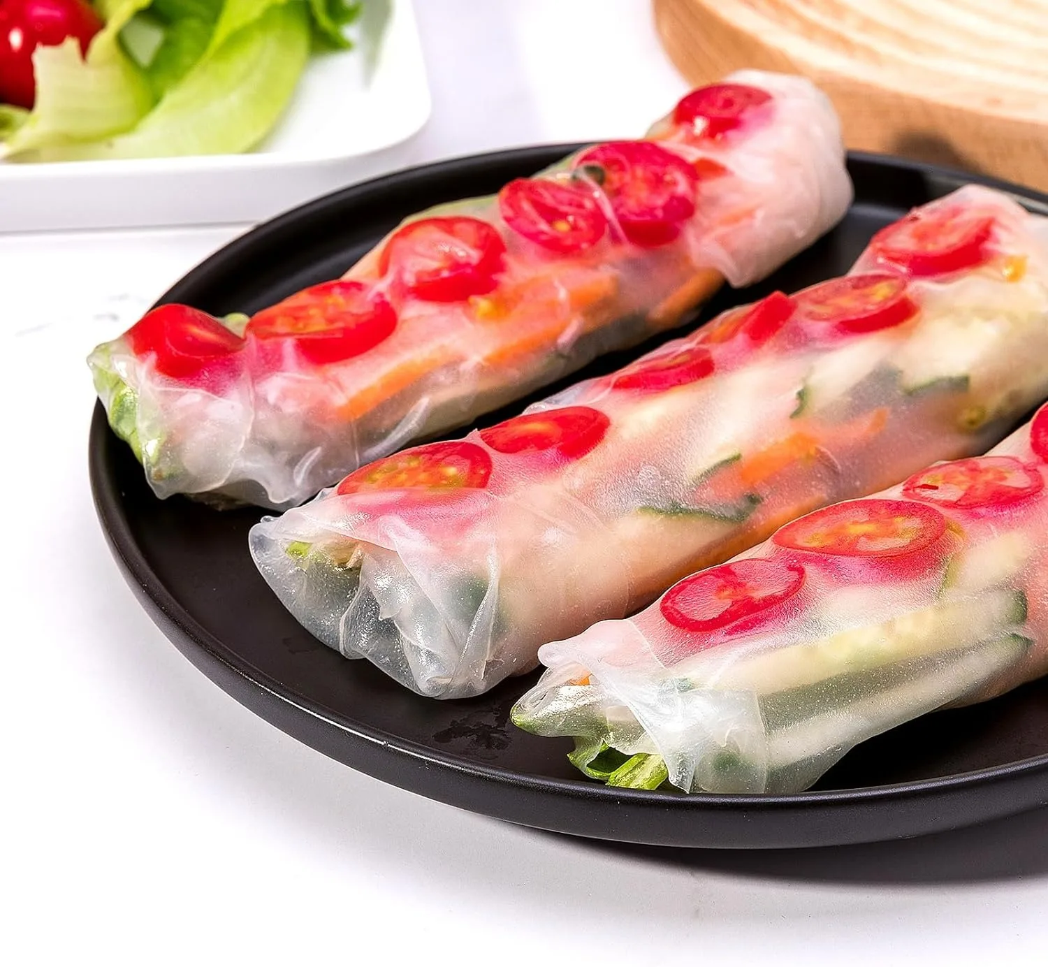NEW High-end Rice Paper Wrappers Spring Roll Water Bow Vietnamese Pie Crust BoxRice Paper Water Holder Creative Kitchen Tools 5