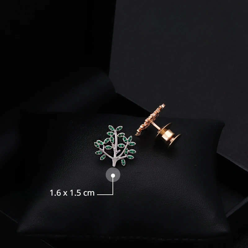 Brooch Japanese Style Simple Green Happiness Tree Pins Small Collar Buckle Plant Men and Women Suit Badge Ornament Jewelry 6025
