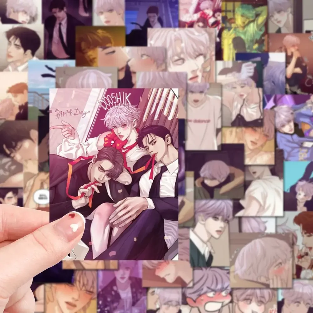 Comic Male Male Love Stickers Cute Boys Scrapbooking Laptop Mobile Suitcase Decorative Sticker for Fans Collection Gift