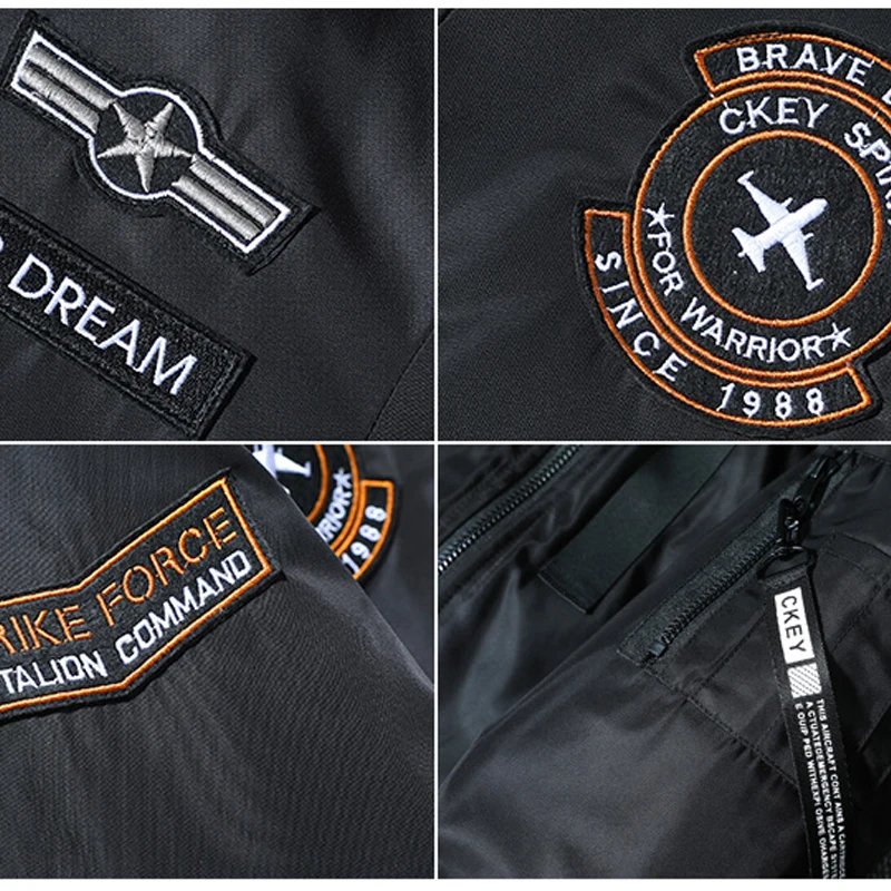 Men's Winter Military Tactical MA-1 Flight Bomber Jacket Baseball Varsity College Pilot Air Force Coat Large Size 7XL