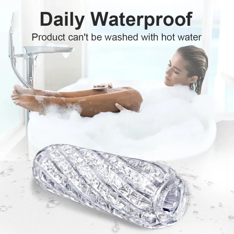 Male Masturbator Male Masturbator Cup Soft Pussy Sex Toys Transparent Vagina Adult Endurance Exercise Adult supplies Vacuum Pocket Cup for Men