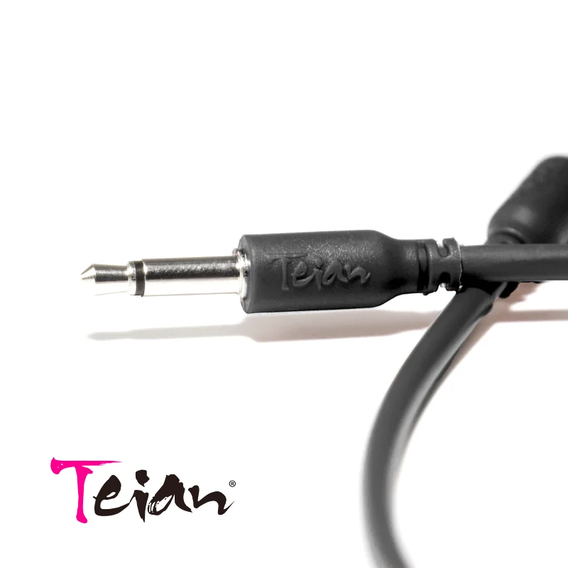 Eurorack patch cable 60/40/20cm TPE modular synthesizer black/magenta Teian