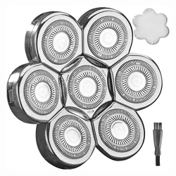 Universal 7 - Head Replacement for Head Shaver and Beard Trimmer (Silver)