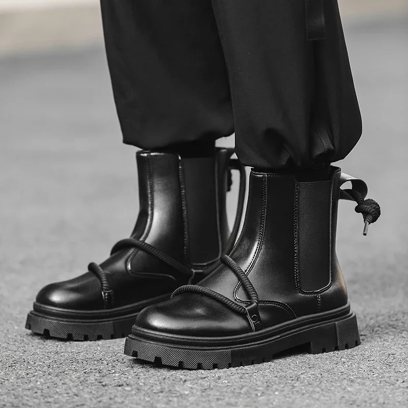Scarpe Da Uomo Camo Martin Boots Uomo Autunno/Inverno Abbigliamento Da Lavoro Casual Stivaletti