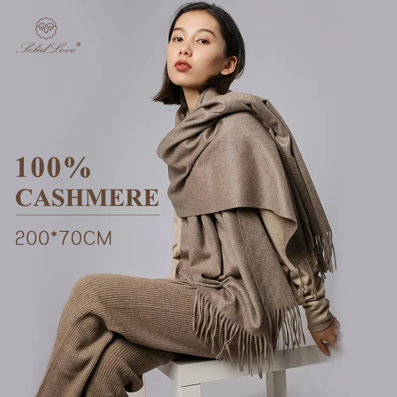 Moda Sciarpe Autunno Inverno 2021 Sciarpa Grande In Cashmere Di