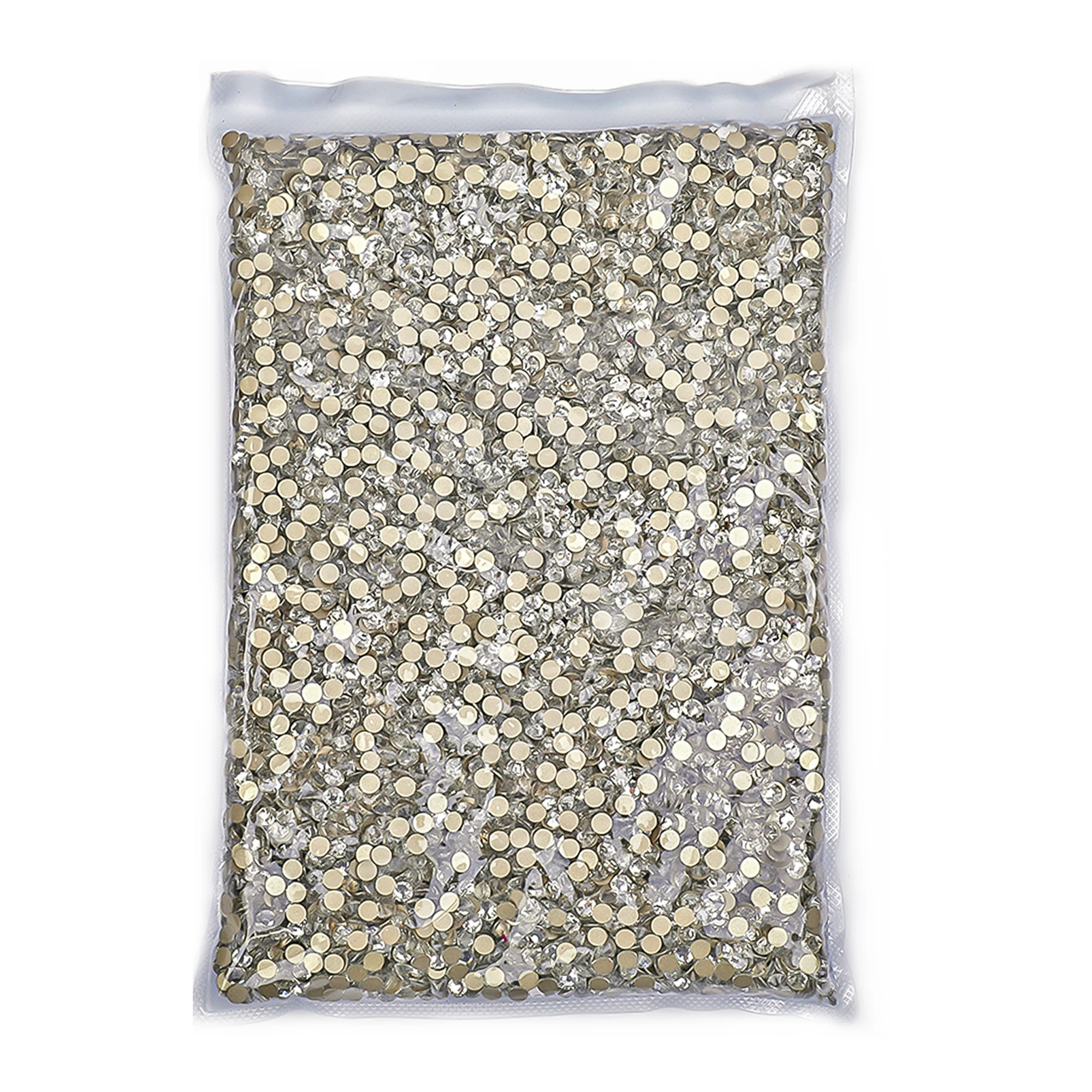 8 große + 8 kleine SS10-SS34 große Packung Bulk 2088 Crystal AB Non Hot Fix Nail Art Strass 16 Schnitte Flatback Nagel Strass für DIY – Detail 5