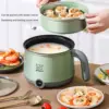 1.8L Electric Hot Pot with Steamer Hotpot Ramen Cooker  Rice Cooker Mini Cooking Machine for Kitchen Home Office 1