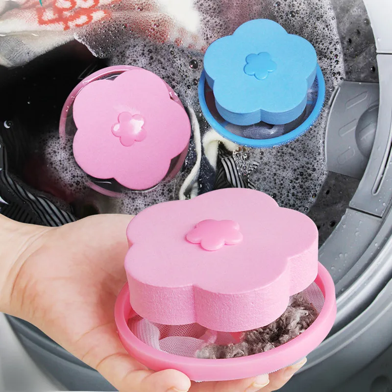 Laundry Ball Floating Pet Fur Lint Hair Catcher Clothes Cleaning Ball Laundry Hair Removal Cleaning Mesh Bag For Washing Machine laundry ball pet hair remover laundry bags laundry hair catcher