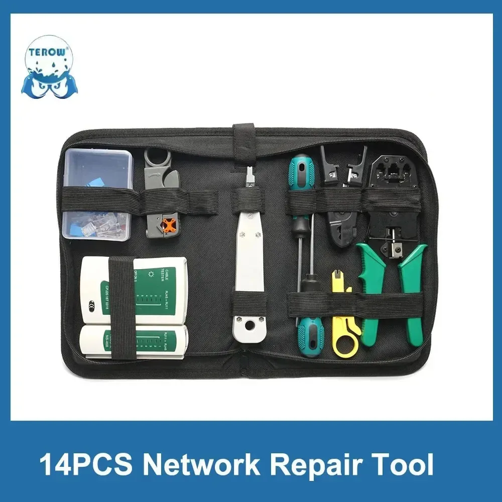 Rede Cabo Clamp Alicerce Stripping Crimping Alicadores Rede Profissional Cabo Tester Rj45 Rj11 Rj12 Cat5 Utp Lan Cabo Tester