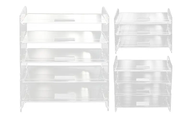 

3 Tier Acrylic Keyboard Mouse Storage Rack Keyboard Display Stand Gaming Keyboard Plate Cradle Stand Mouse Desktop Organizer