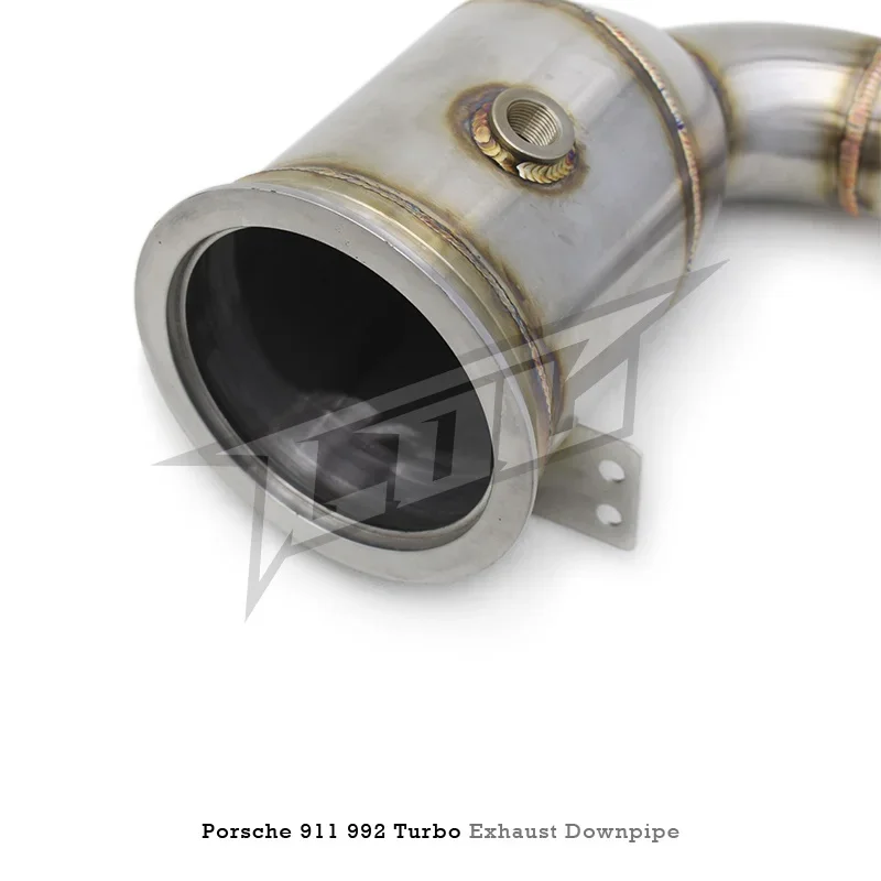 Head Section High flow Pipes branch downpipe Exhaust Pipe with catalyst For PORSCHE 911 992 Turbo S -