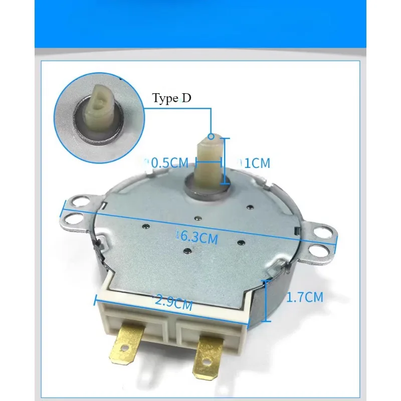 Microwave oven accessories glass turntable motor 50TYZ-0.1B27 claw pole permanent magnet synchronous motor For Midea