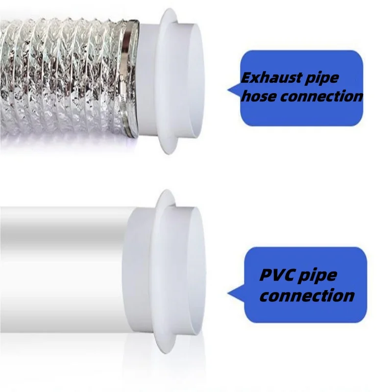 Round Pipe Check Valve Air Duct Check Ventilation Device Durable Exhaust Fan Hose Proof Ventilating Grill Kitchen Accessories air vent grille ventilation grille