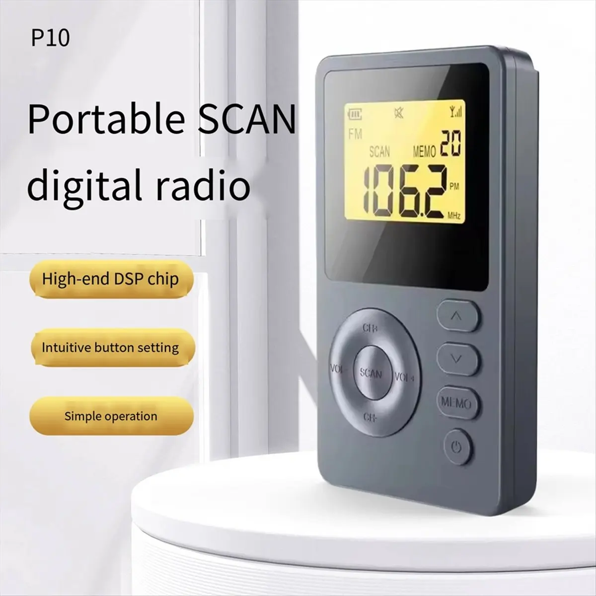 T28C FM/AM 미니 라디오 방송 장비 디지털 플레이어 소형 포켓 스테레오 헤드폰 스타일 멀티 밴드 FM 라디오