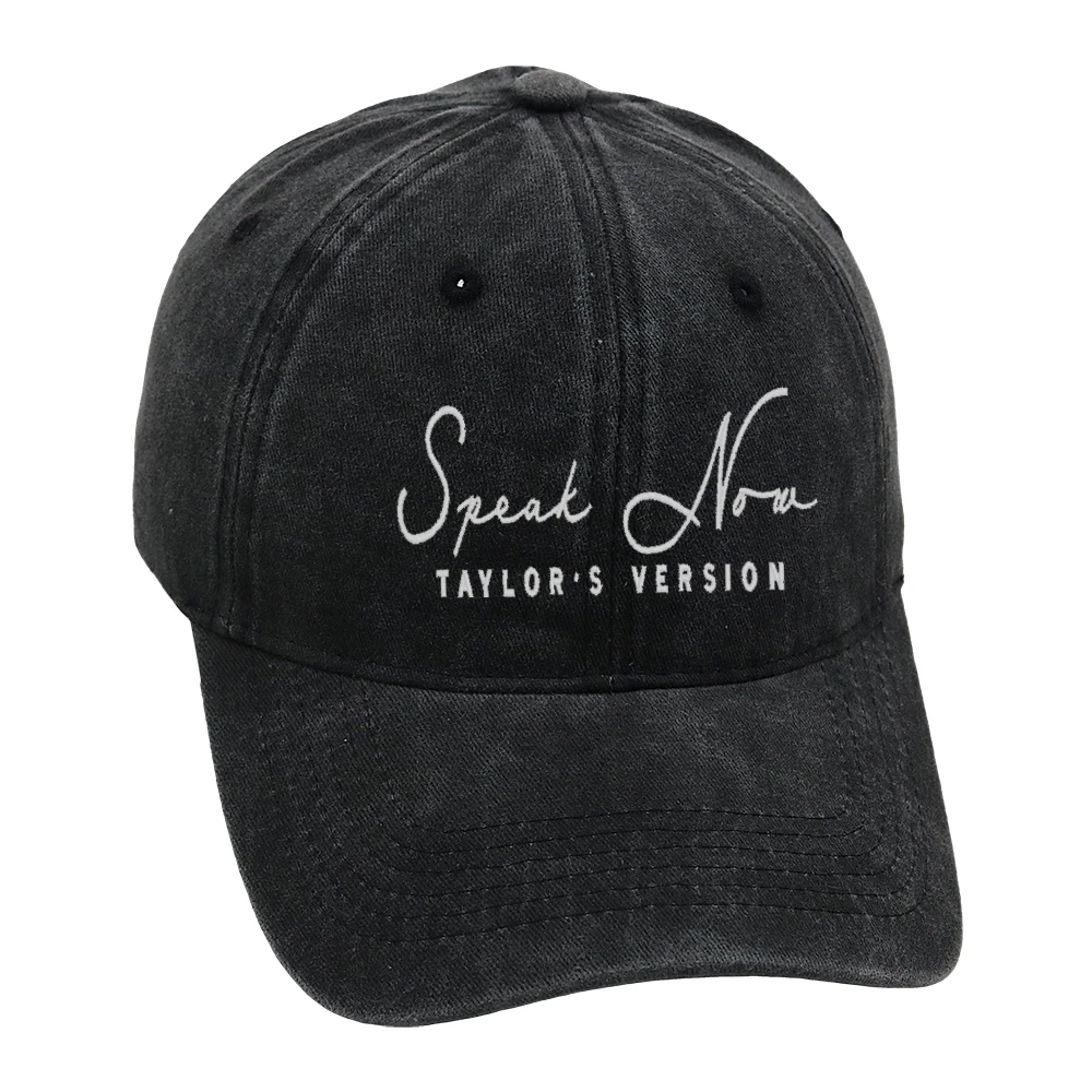 Speak Now Baseball Cap Embroidery Retro Style Dad Hat Cotton Unisex Concert Hats Adjustable 6