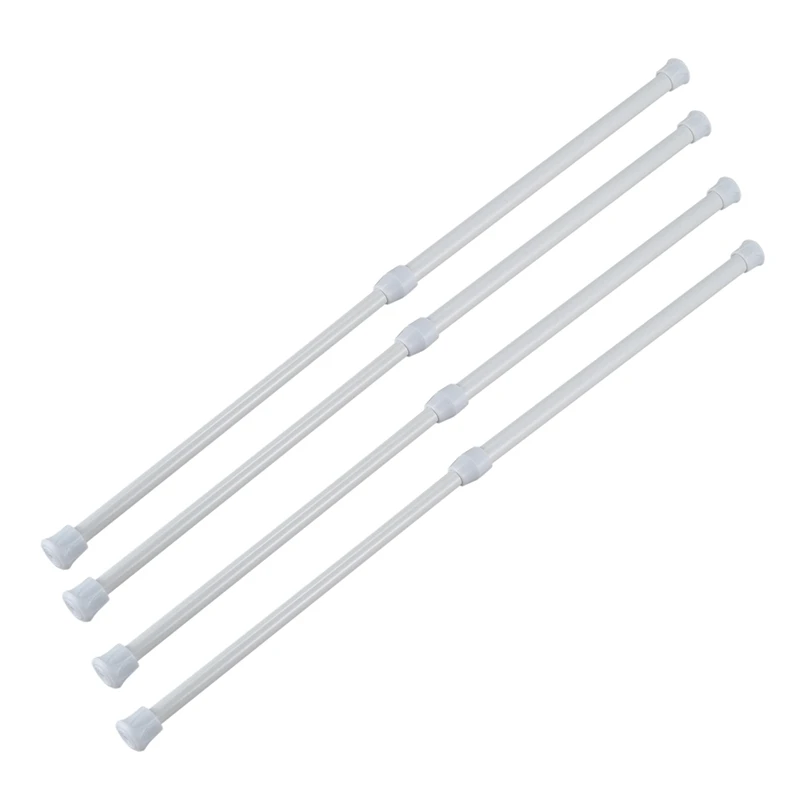 ABRU-4X Telescopic Shower Rod Shower Curtain Rod Telescopic White 30-50 Cm
