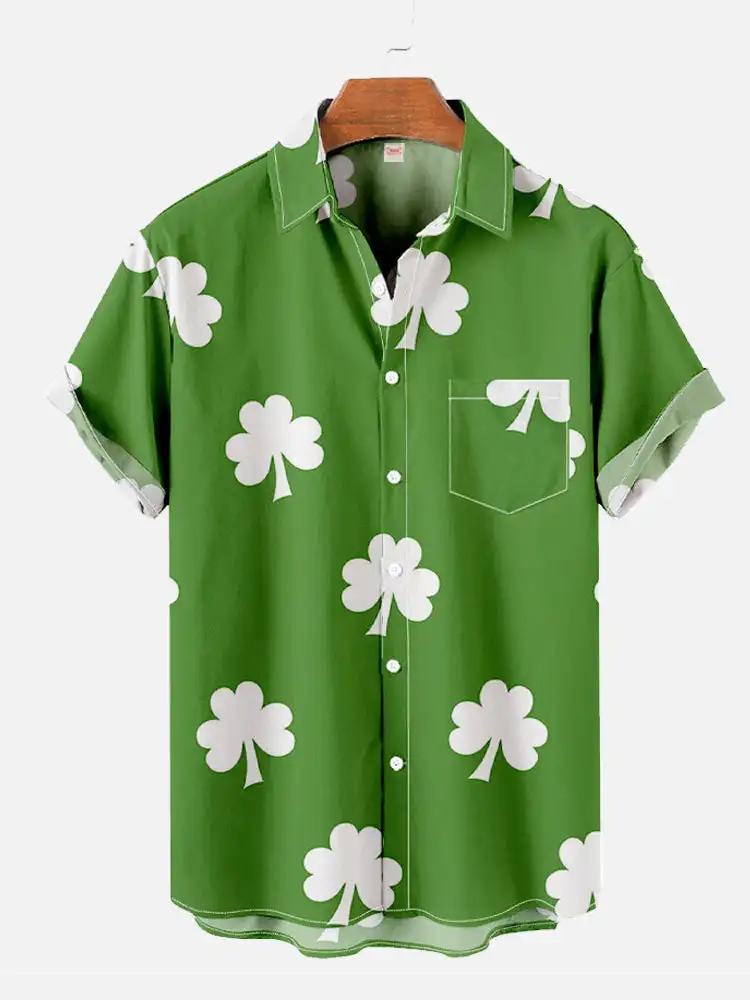 New 3D Printing Men's Hawaiian Short Sleeve Shirt Flying Pig Print Men's Fashion Top Casual Loose Plus Size Men's Shirt 2024