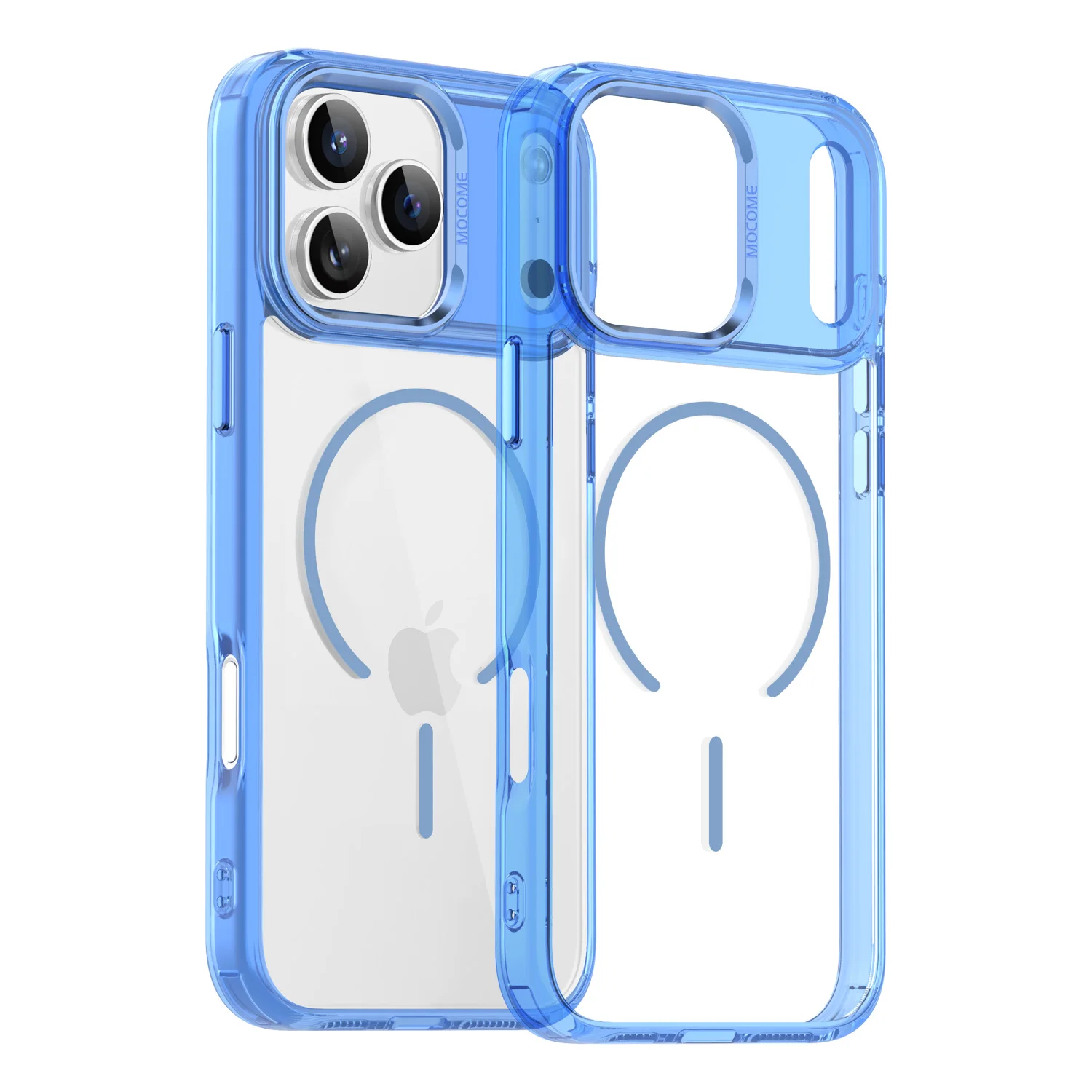 Transparent Shockproof MagSafe-Compatible Phone Case with Magnetic Wireless Charging Capability