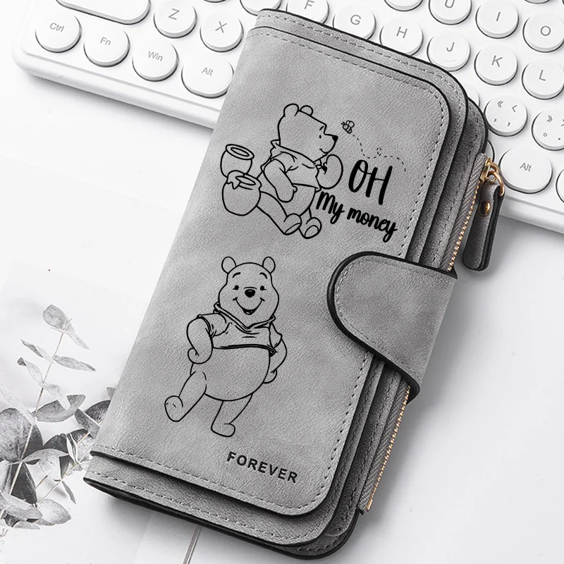 Winnie the Pooh PU Leather Wallet with Zipper Closure & Card Holder Sf8a451a020294437970d528b65681afdJ