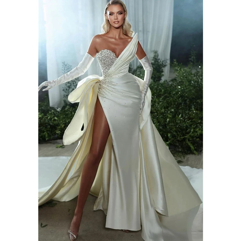 Side Slit Bead Detailed Dress main image 0