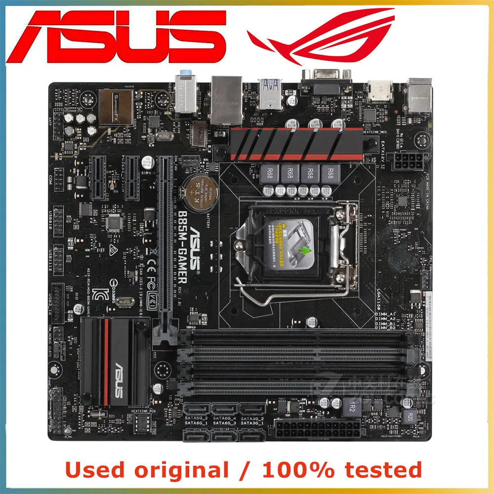 

Материнская плата для ASUS B85M-GAMER компьютера LGA 1150 DDR3 32G для Intel B85 десктопная материнская плата SATA III PCI-E 3,0 X16