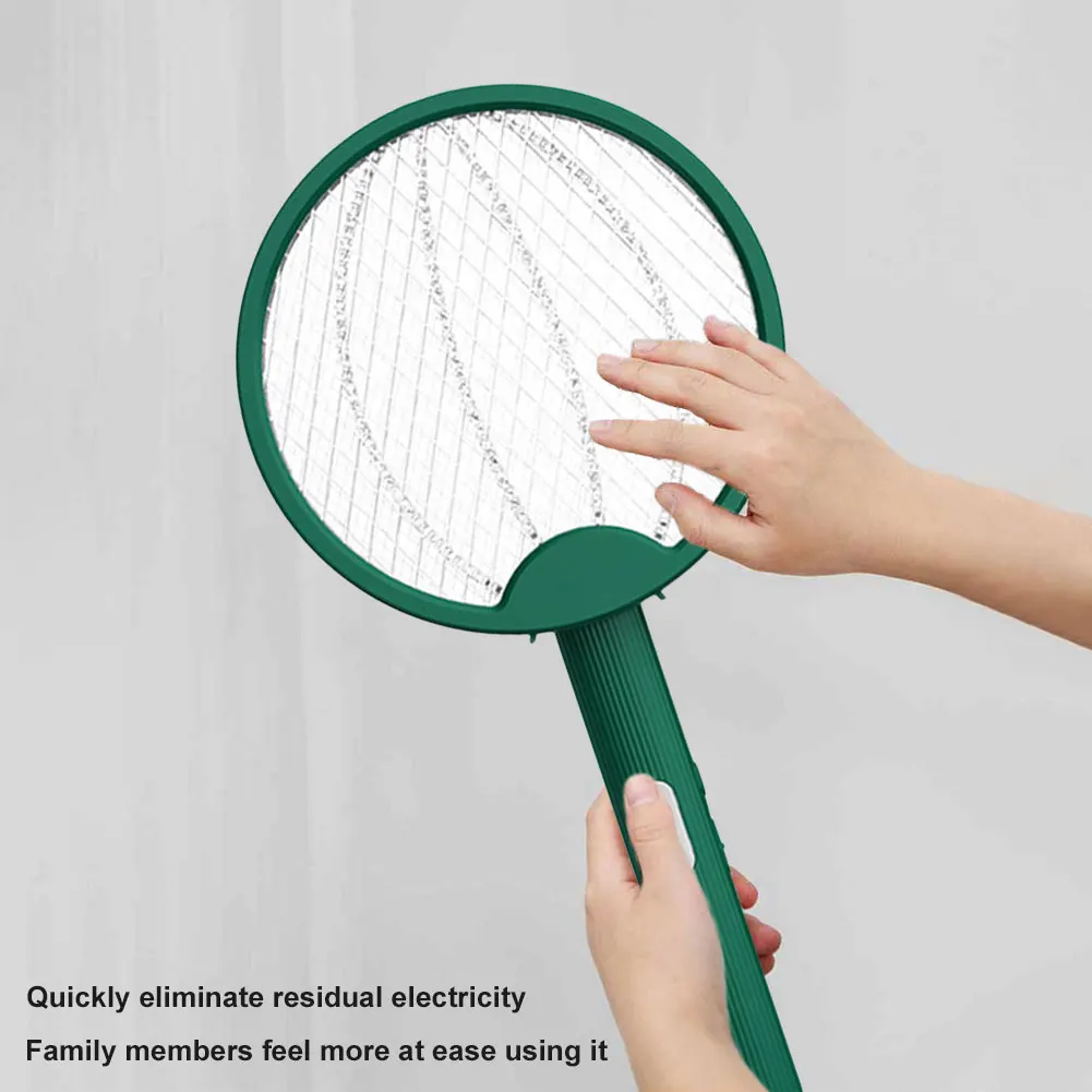 Foldable Bug Zapper Racket Rechargeable Electric Fly Swatter Safe Fly Killer and Mosquito Trap Lamp for Indoor and Outdoor
