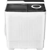 Portable Washing Machine, Twin Tub 18 Lbs Washer and 8 Lbs Spinner W/ Control Knobs & Timer & Drain Pump, Laundry 1