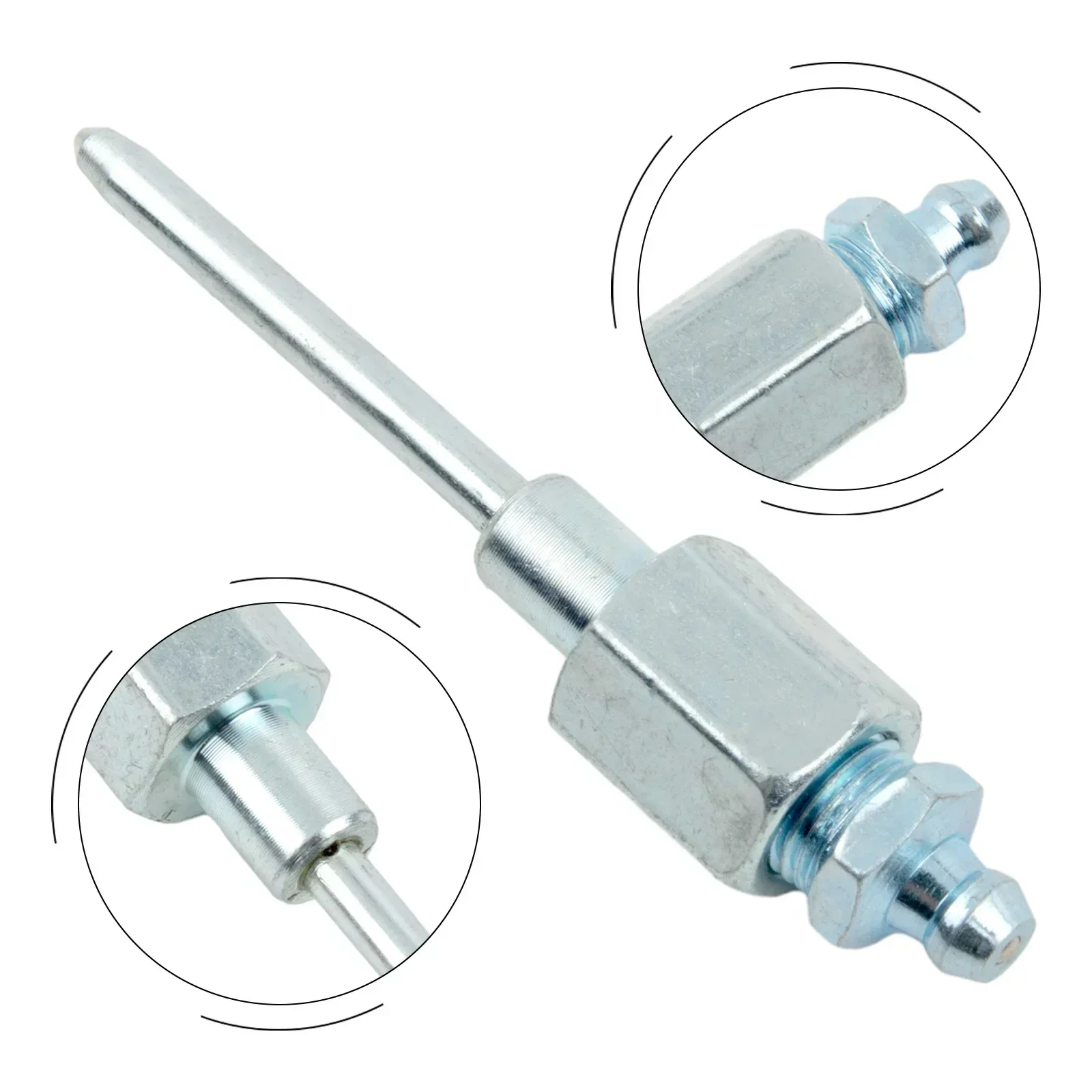 Narrow Needle Nozzle Grease Adapter With Hardened Steel Tip, Needle Nose Grease Dispenser With 1/8 Inch NPT Thread