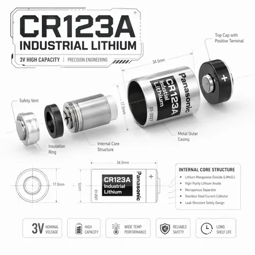 2PCS 10PCS Original Panasonic 123 Lithium 3V Arlo Camera Battery CR123A CR17345 DL123A EL123A 123A - Image 2