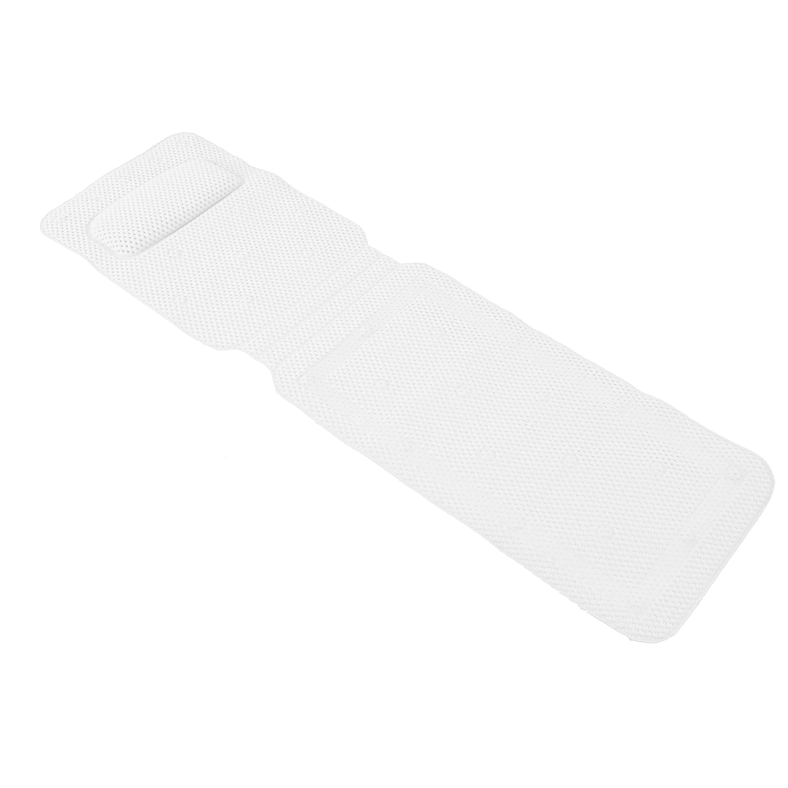 Badewannenmatte, leichte und tragbare Badewannenmatte mit Kissen, PVC-schaumendes Badewannenkissen, atmungsaktives Mesh-Design, 125 x 36 cm – Detail 4