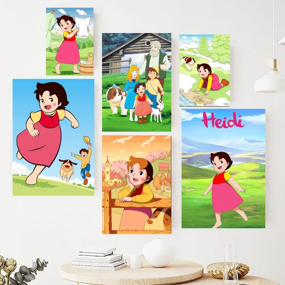 Cute Heidi Poster Paintings On The Wall Picture For Living Room Interior Painting Room Decoration