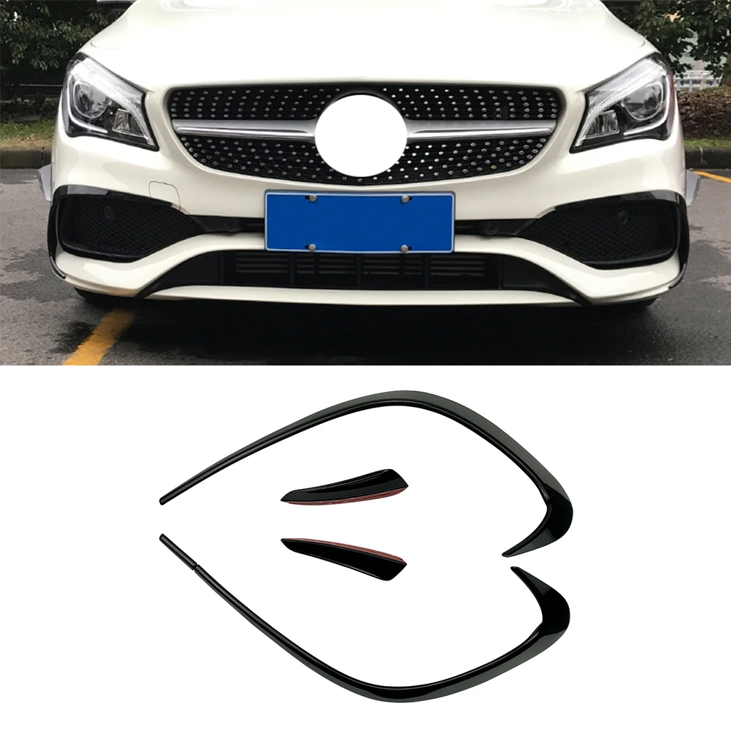 

Car Front bumper air outlet cover decoration sticker For Mercedes-Benz CLA-class W117 C117 CLA200 220 250 260 CLA45 AMG