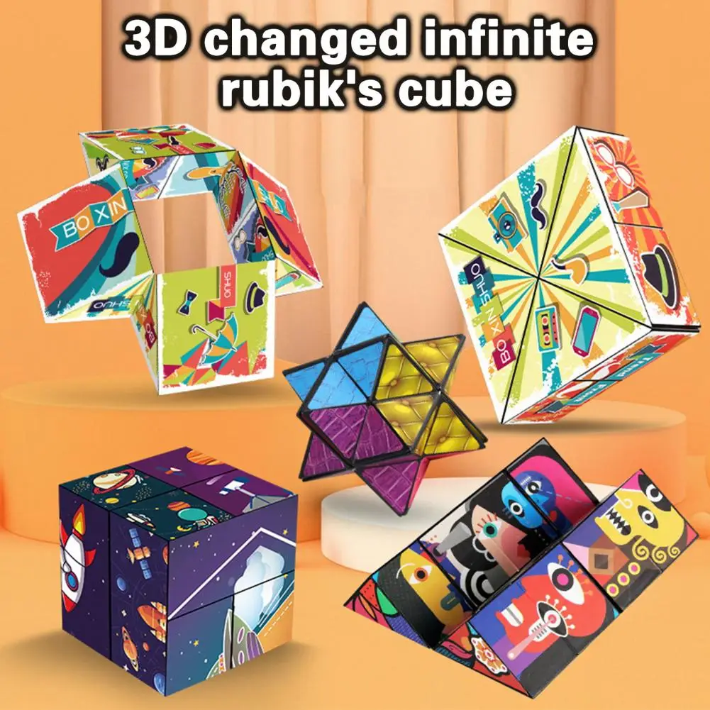 3D Infinite Folding Cube Toys Antistress Infinite Relax for Adults Cube Magic Hand Fingertip Stress Relief Toy