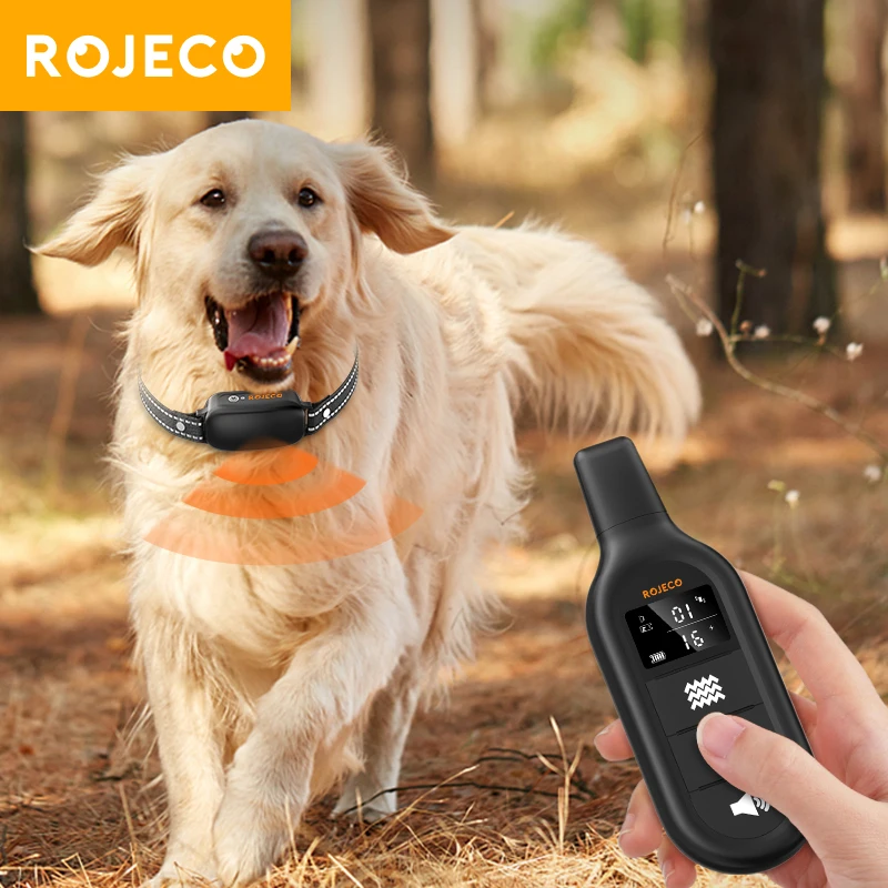Rojeco 3300ft Dog Training Collar 1000m Remote Control Electric Shocker