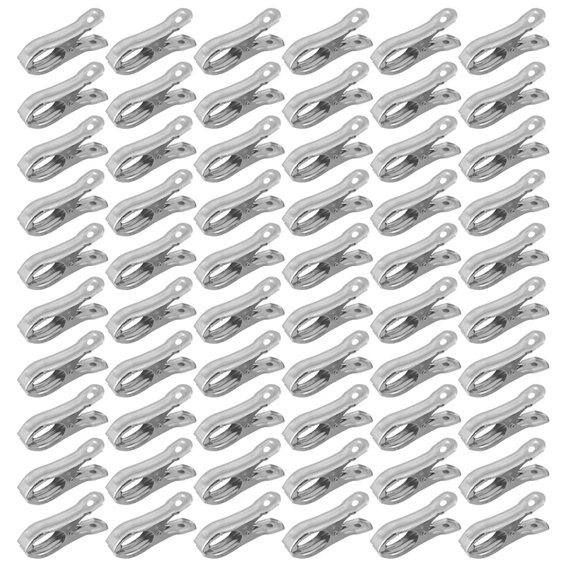 60 PCS 정원 클립, 온실 클램프 스테인레스 스틸, 그물 용 Greenhuose 클립, 강력한 그립-새로운