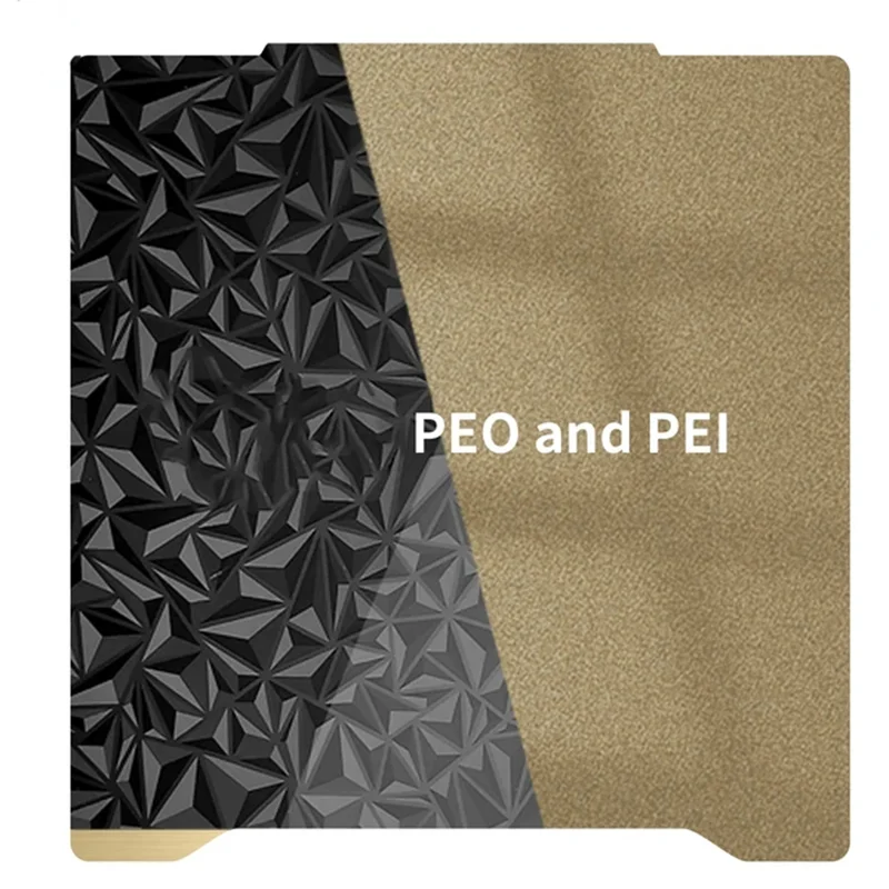 190x190mm PEI PEO Magnetische Bauplatte Doppelseitig Strukturiert/Glatt PEI Flexibles Federstahlblech für Prusa Mini 3D-Drucker
