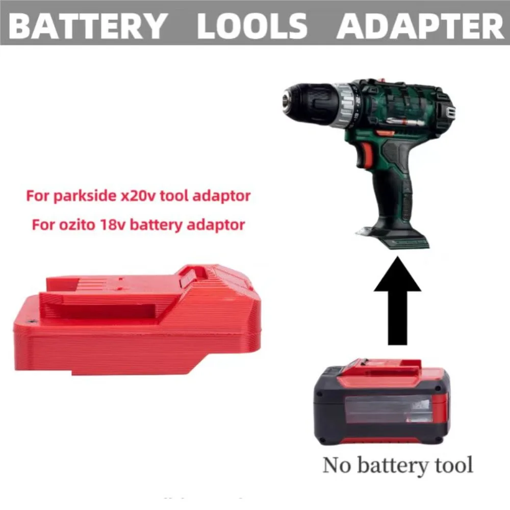 For Einhell Ozito Power X-Change 18V  Battery Compatible  Convert To For Parkside X20v Tool Lidl Drill Performance -  Converter battery convert adapter for parkside x20v team lithium to for makita 18v power tool accessories not include tools