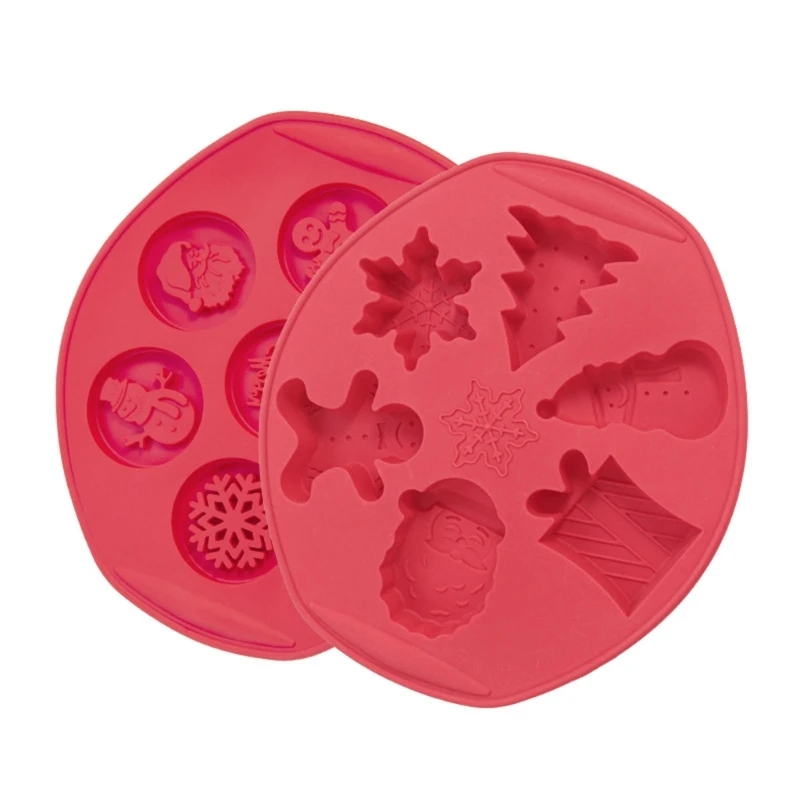Christmas Themed Chocolate Moulds Mousse Mold Silicone Material Cake