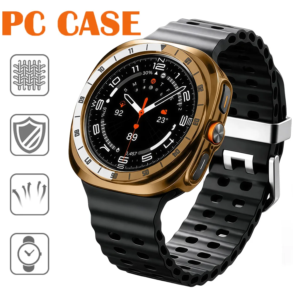 Samsung Galaxy Watch Ultra 2 Protective Bumper Shell with Bezel Scale and Hard Case
