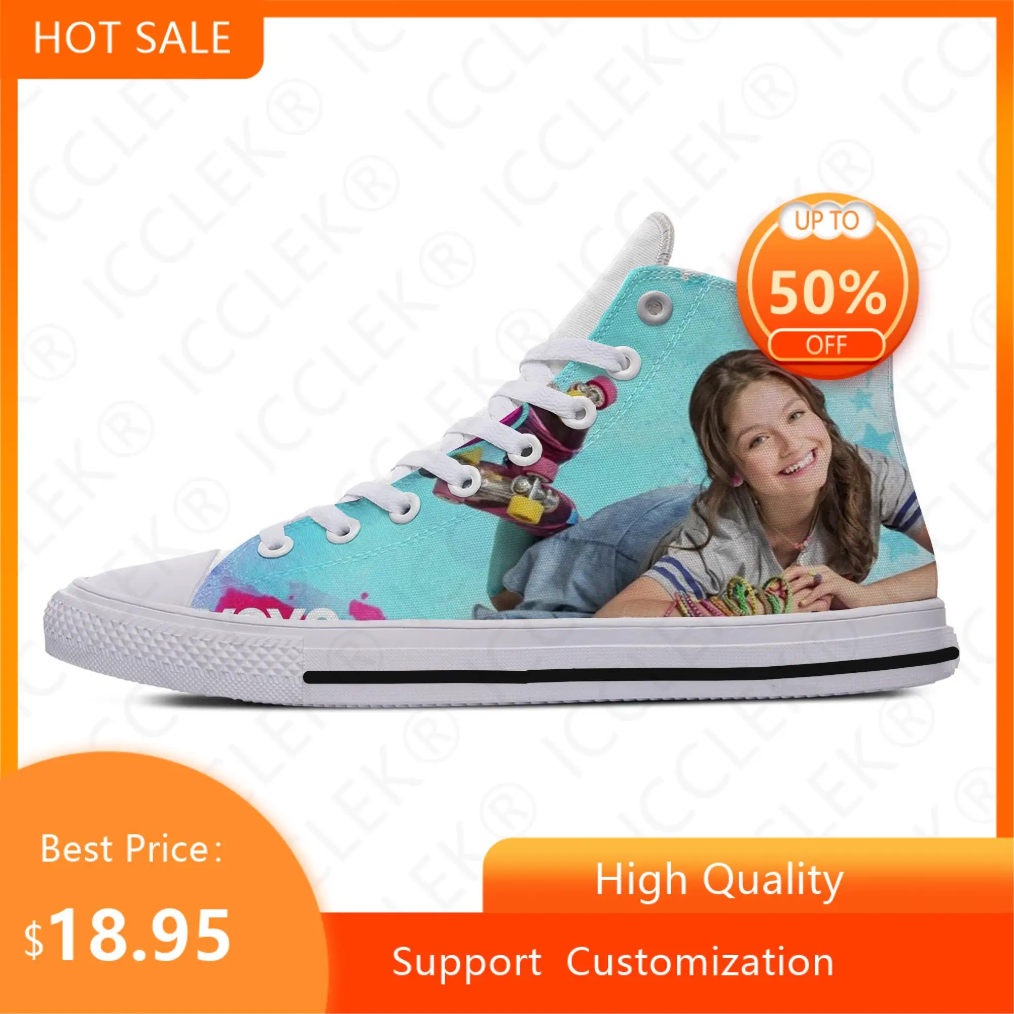 Hot Summer Soy Luna Girl Stampa Cute Novità Design Leggero High Top Uomo Donna Scarpe Di Tela Casual Sneakers Traspiranti