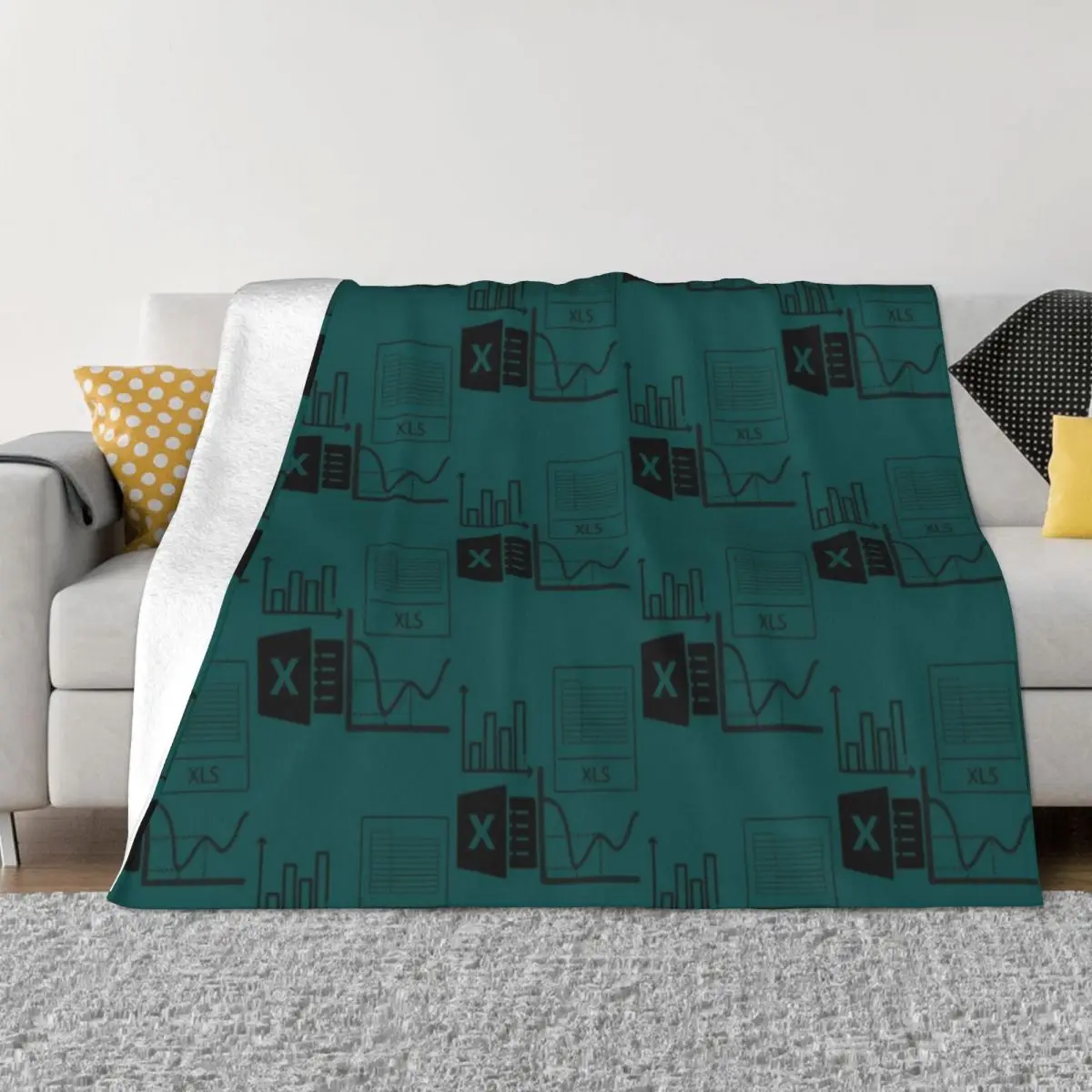 

Excel Data Analytics Throw Blanket Beautifuls Furry christmas gifts Bed Blankets