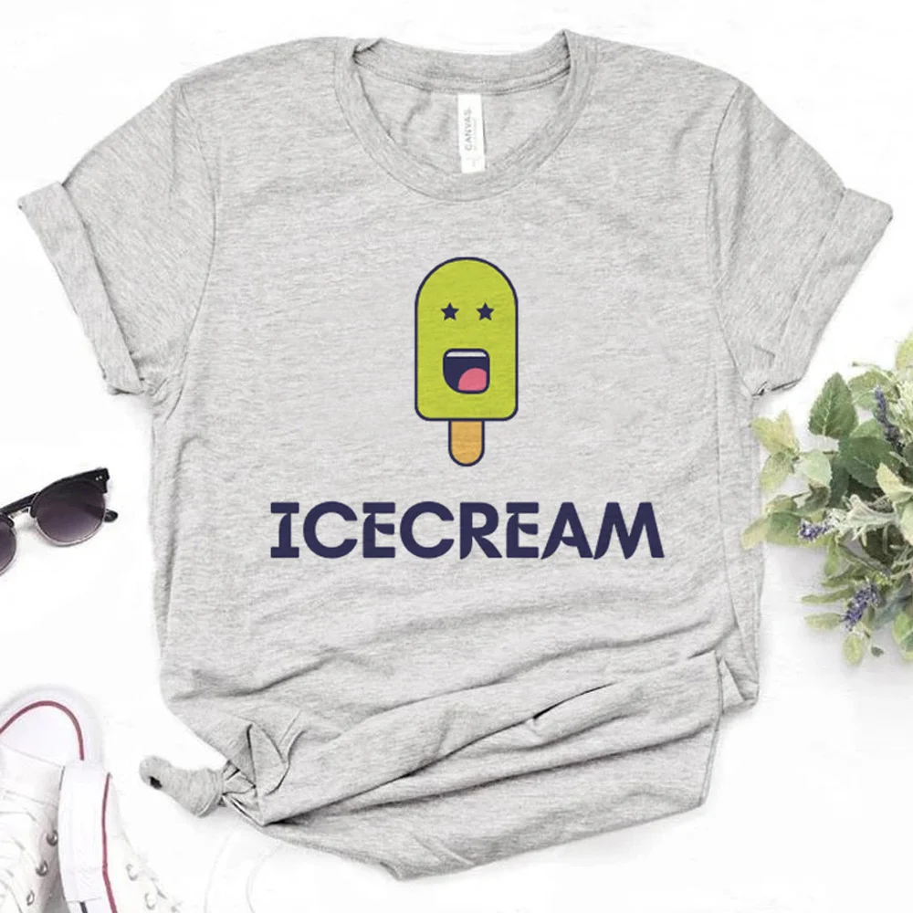 

Женские футболки Icecream, Забавные футболки, одежда из японского аниме