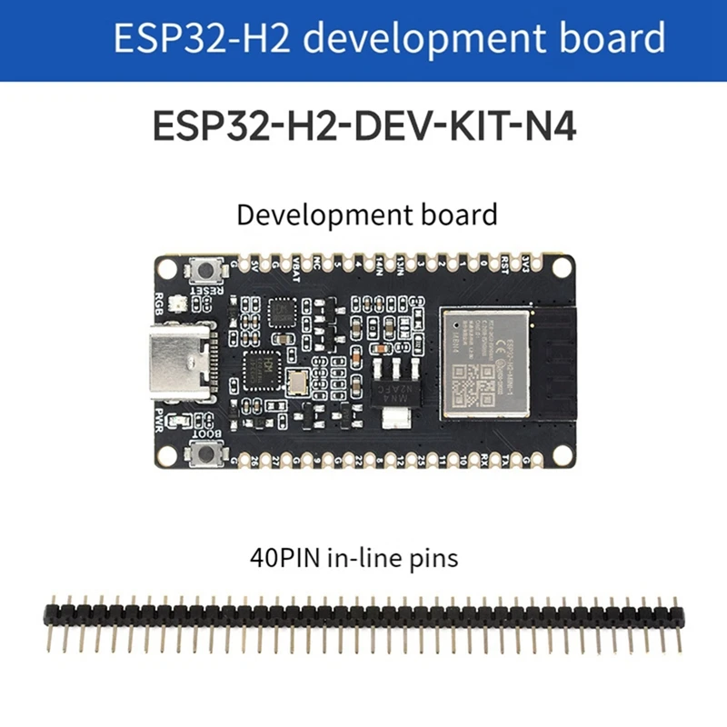 

ESP32-H2 Development Board ESP32 H2 DEV KIT N4 Module 4MB Flash Support BLE/Zigbee/Thread Wireless Communication, Durable