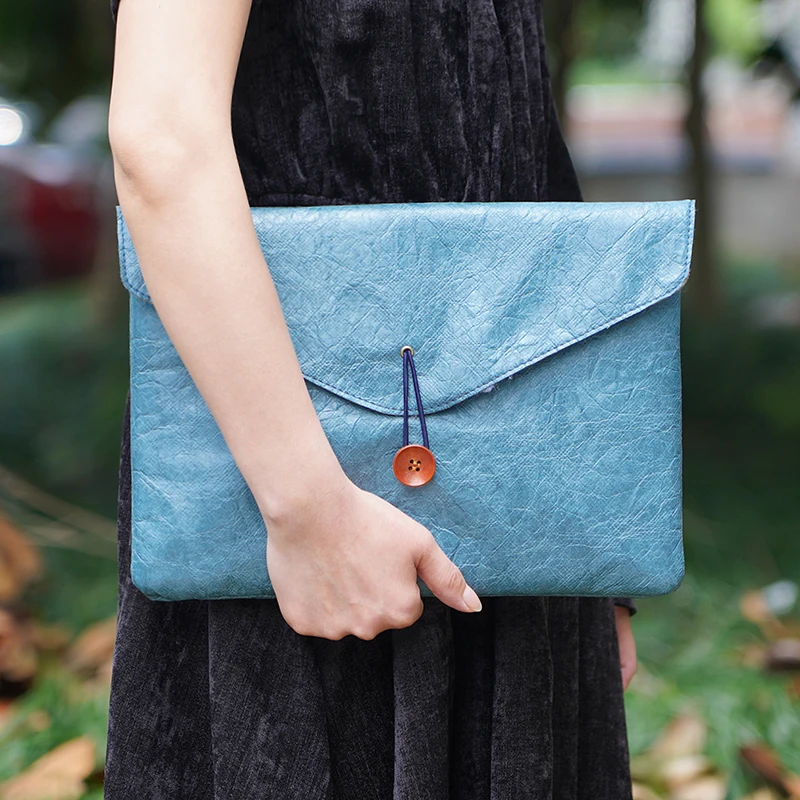 Vintage Envelope Style Paper-Look Laptop Sleeve Pouch