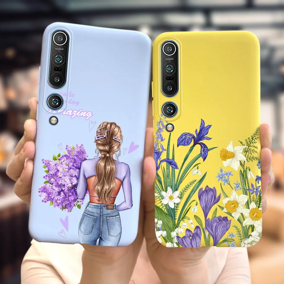 Stylish Flower Girls Slim Soft Silicone Phone Case Cover