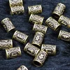 24pcs Metal Tubes Hair Braid Beard Dreadlock Beads Viking Rune Bead Spacer Knife Beads Rings Clips Styling Tools Pendant Braider 1