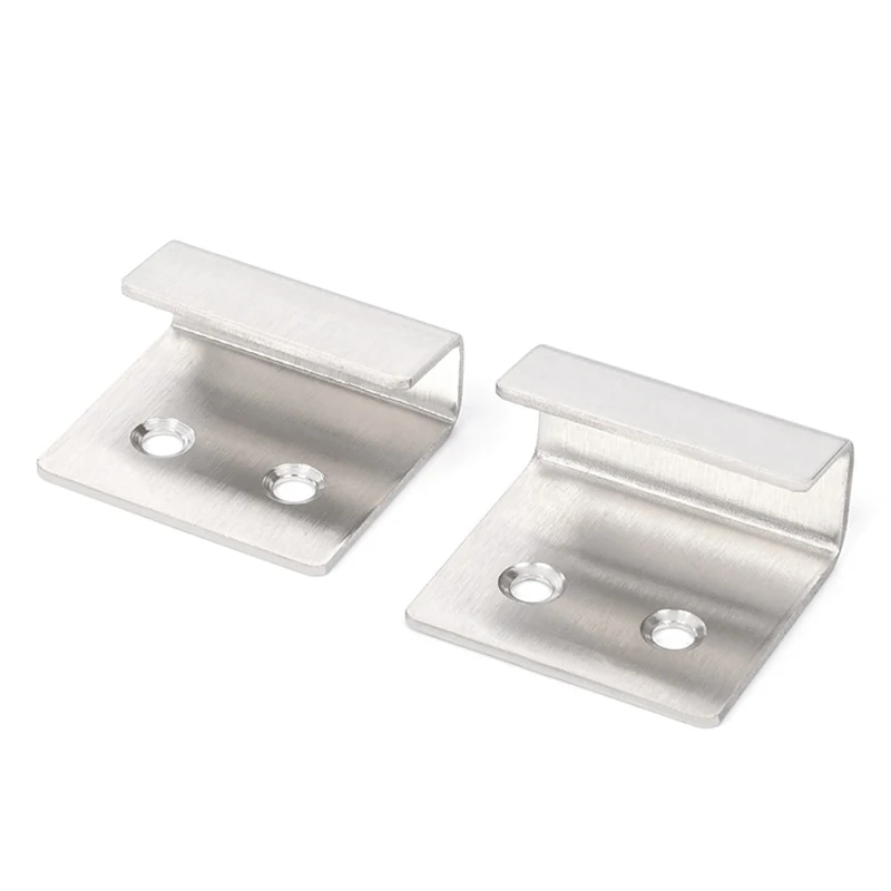 Stainless Steel Tile Hanging Code Ceramic Tile Display Buckle Wall Fixing Clip Mirror Support Hook Hanger Hardware 1PCS