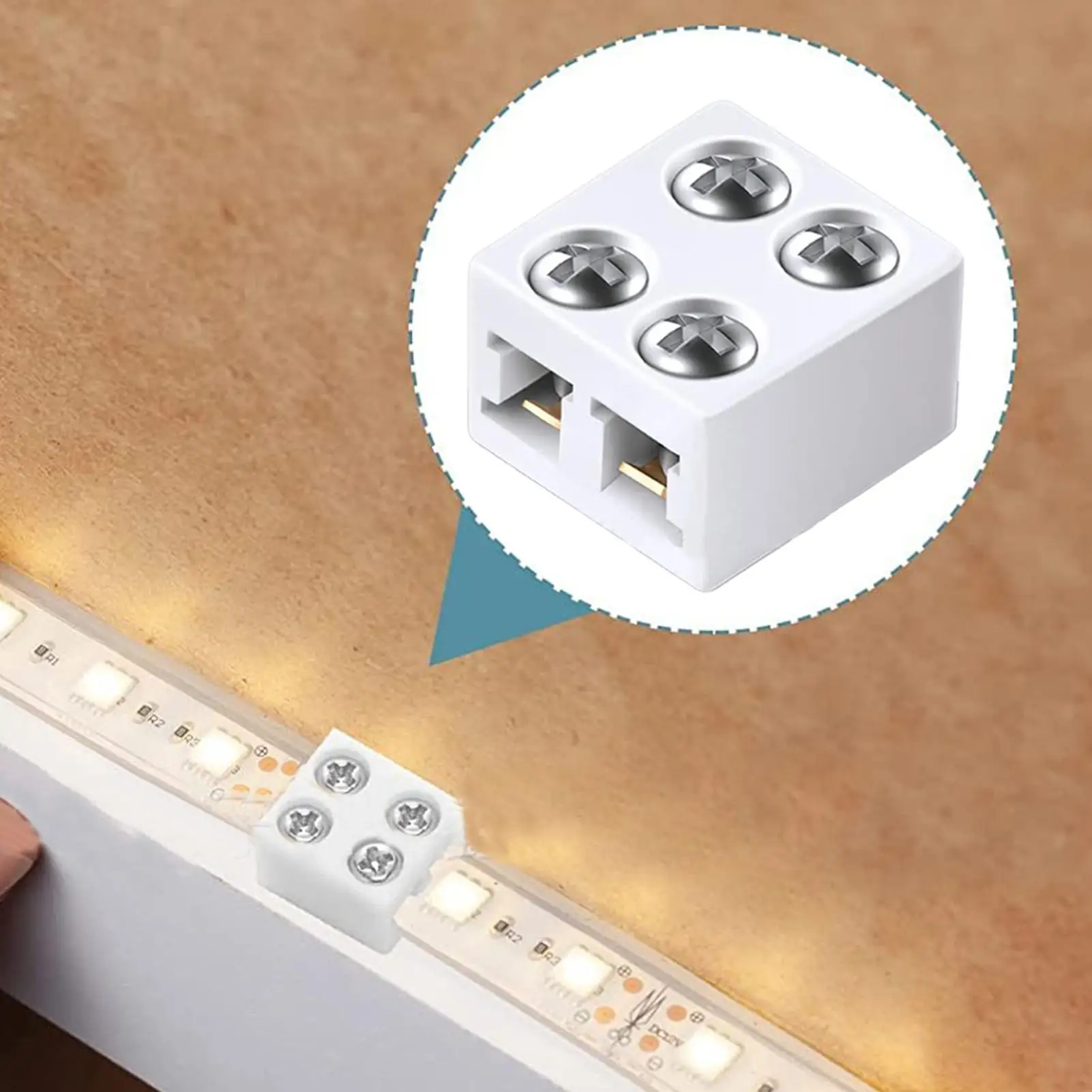 Durable and Versatile 8mm LED Strip Light Connectors
